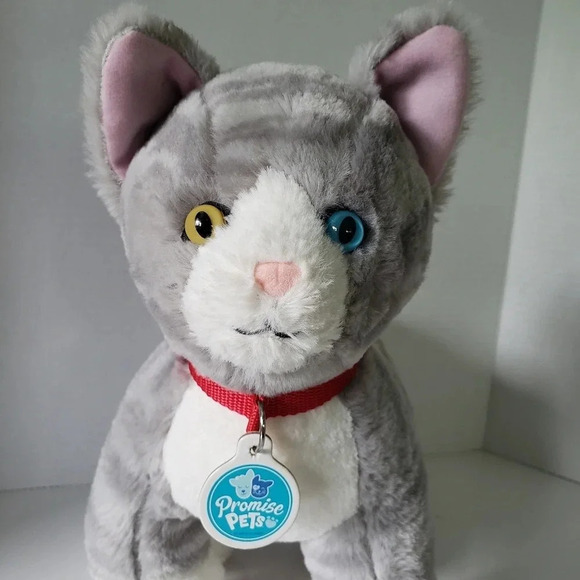 Build-A-Bear, Promise Pets Gray Striped Plush Kitty. - Picture 8 of 9